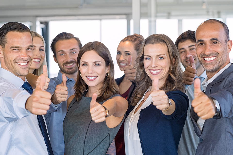Team With Thumbs Up!